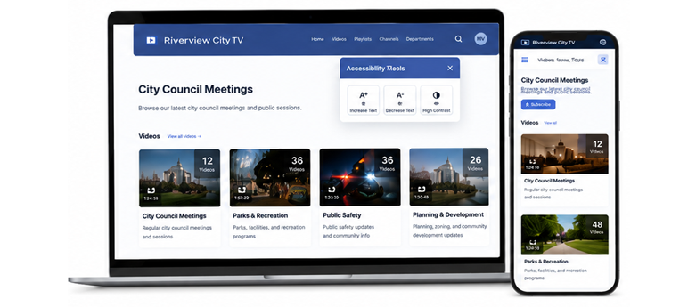 Mobile devices from website mock up